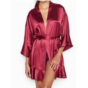 Red VS Flounce Kimono Robe